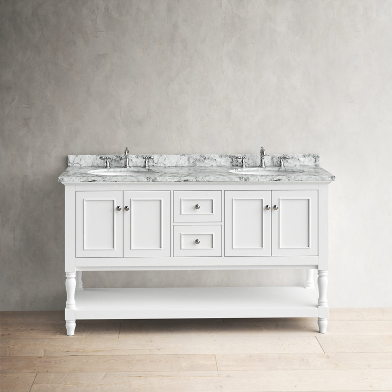 Cape Cod 60" Double Bathroom Vanity Set & Reviews Birch Lane